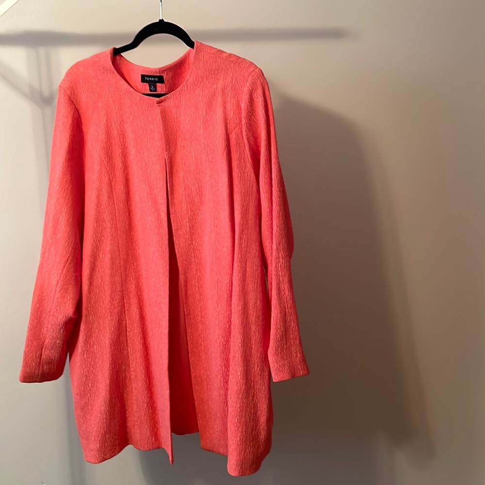 Torrid Orange Swing Jacket Size 3